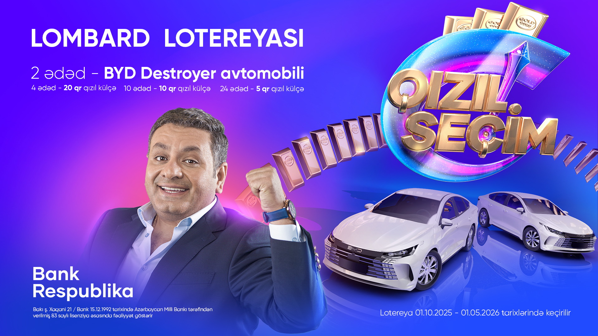“Bank Respublika” “Qızıl Seçim” lotereyasına start verdi