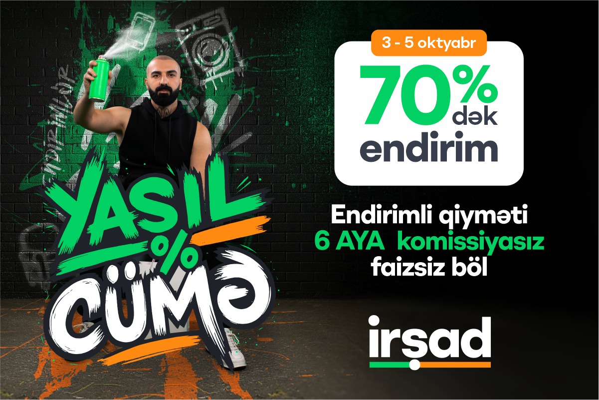 "İrşad"da 3-5 oktyabrda "Yaşıl Cümə" başlayır