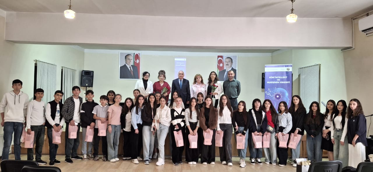 "Süni intellekt və musiqinin vəhdəti" adlı layihəsi keçirildi - FOTOLAR