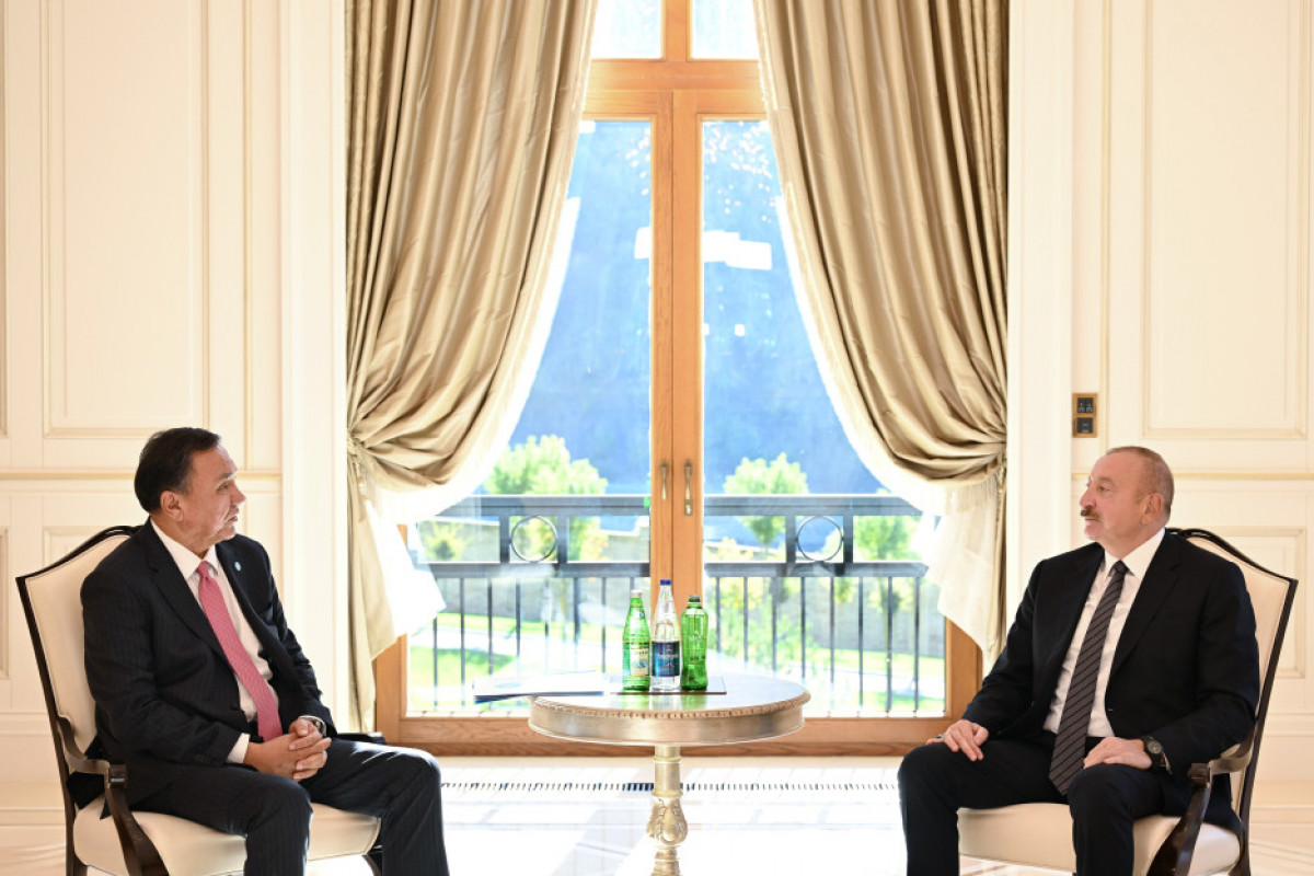Prezident Qəbələdə TDT-nin Baş katibini qəbul edib - FOTOLAR
