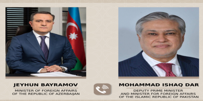 Azərbaycan və Pakistan XİN başçıları Yaxın Şərqdəki vəziyyəti müzakirə edib