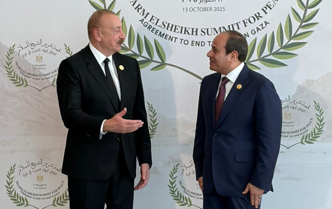 İlham Əliyev Yaxın Şərq Sülh Sammitində iştirak edir