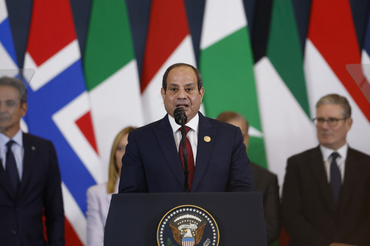Əl-Sisi: Qəzza üzrə razılaşma Fələstin dövlətinin yaradılmasına yol açır