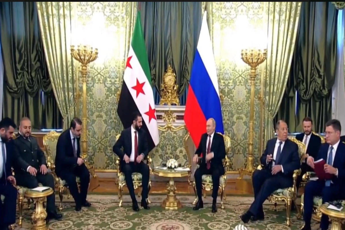 Putinlə Əhməd əl-Şara arasında görüş keçirilir