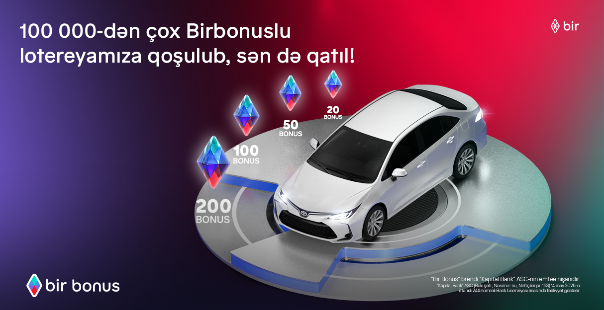 100 000 nəfər Toyota Corolla və yüzlərlə bonus qazanmaq şansı əldə etdi