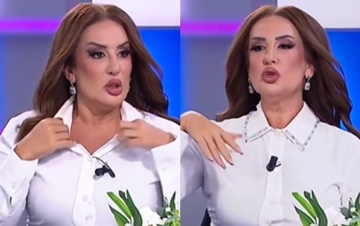 Türk aparıcının canlı yayımda halı pisləşdi