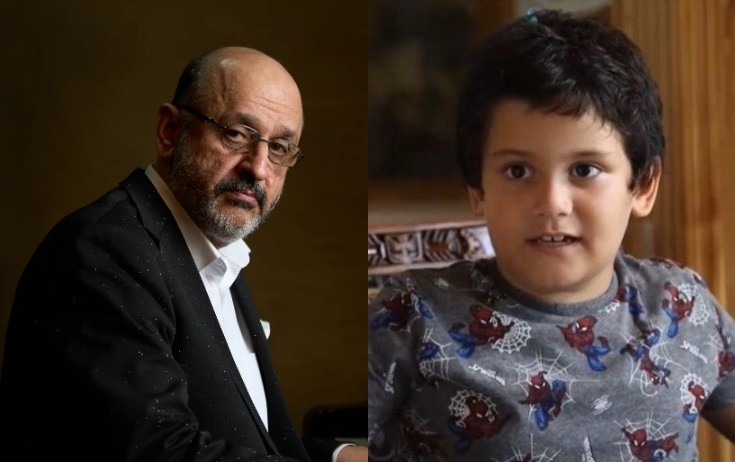 Eyyub Yaqubov ilk dəfə nəvəsi ilə