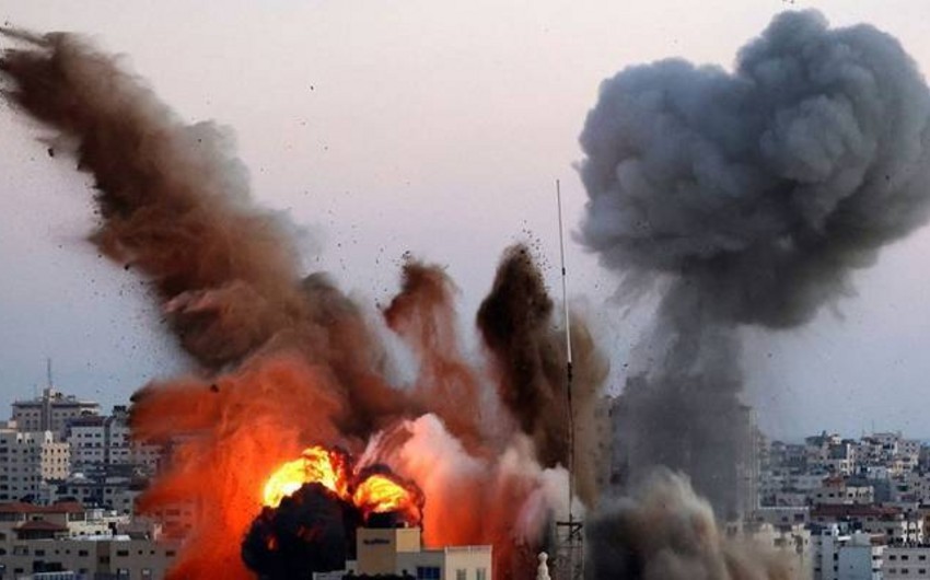 İsrail Qəzza zolağının mərkəzinə raket zərbəsi endirib
