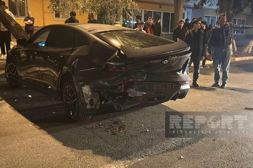 Sumqayıtda iki avtomobil toqquşub, xəsarət alanlar var