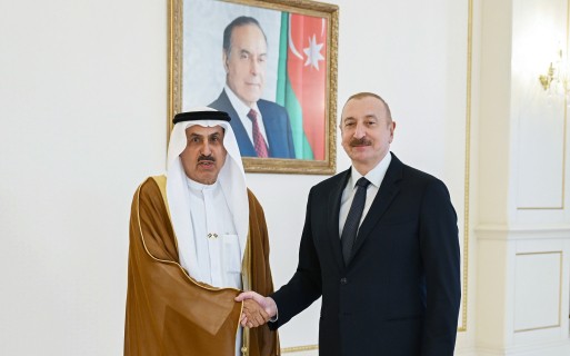 Prezident İlham Əliyev Birləşmiş Ərəb Əmirlikləri Federal Milli Şurasının sədrini qəbul edib - FOTOLAR