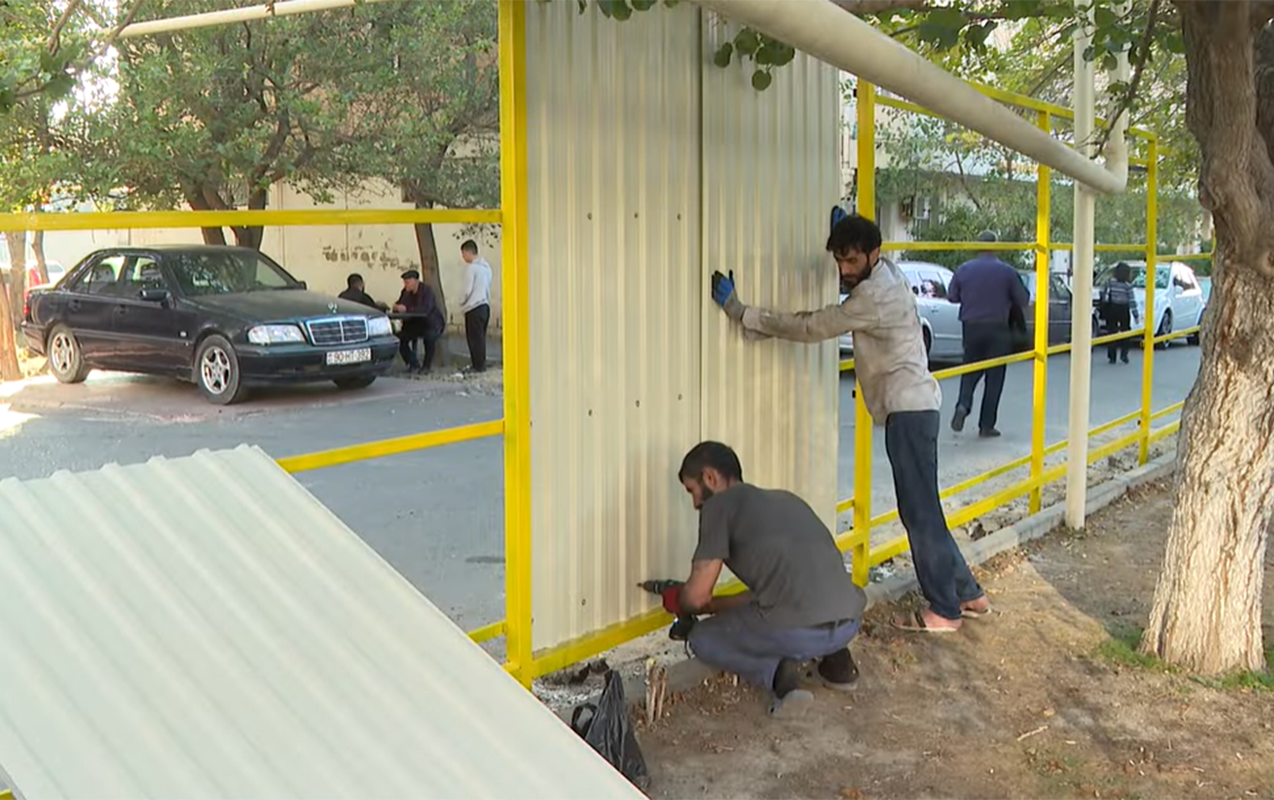 Bakıda daha bir ərazidə söküntü başlayır - Video