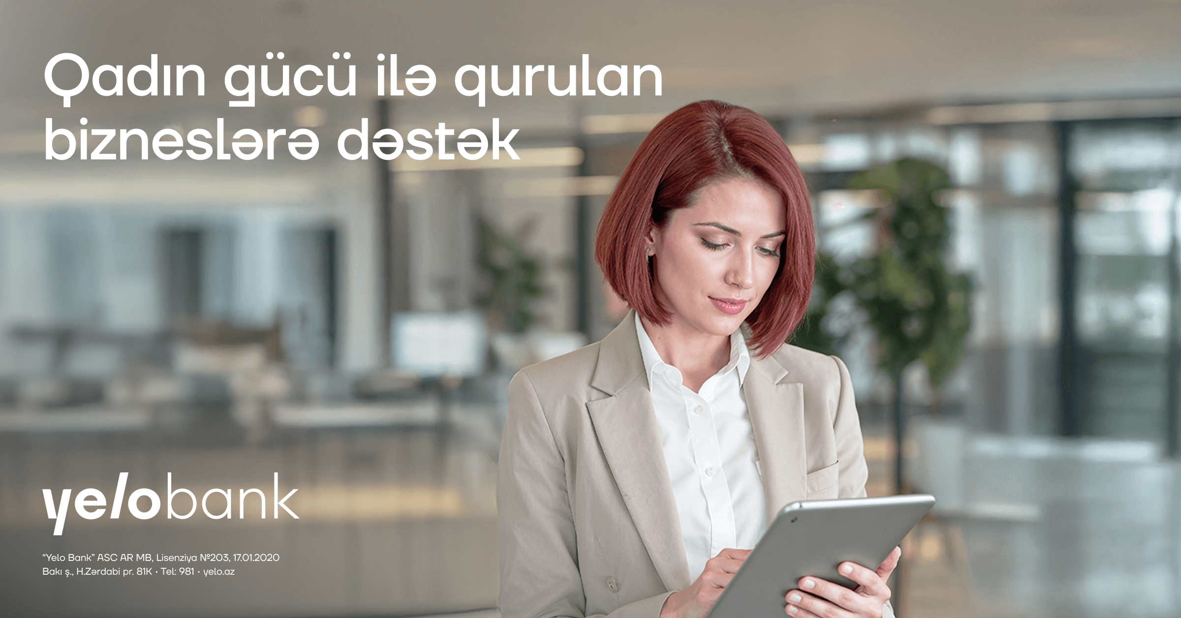 Yelo Bank-dan qadın sahibkarlara dəstək: yeni mikro kredit məhsulu