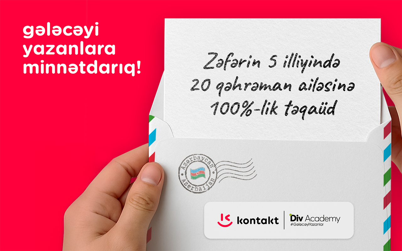 “Kontakt”dan qazi və şəhid ailəsi üzvü olan 20 nəfərə tam təqaüd