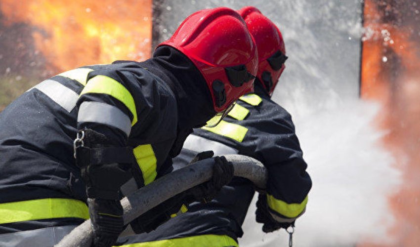 Neftçala bazarında baş verən yanğın söndürüldü