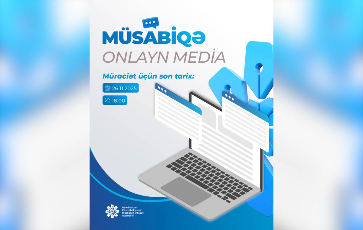 Onlayn media subyektlərinə dəstək üçün müsabiqə elan edildi
