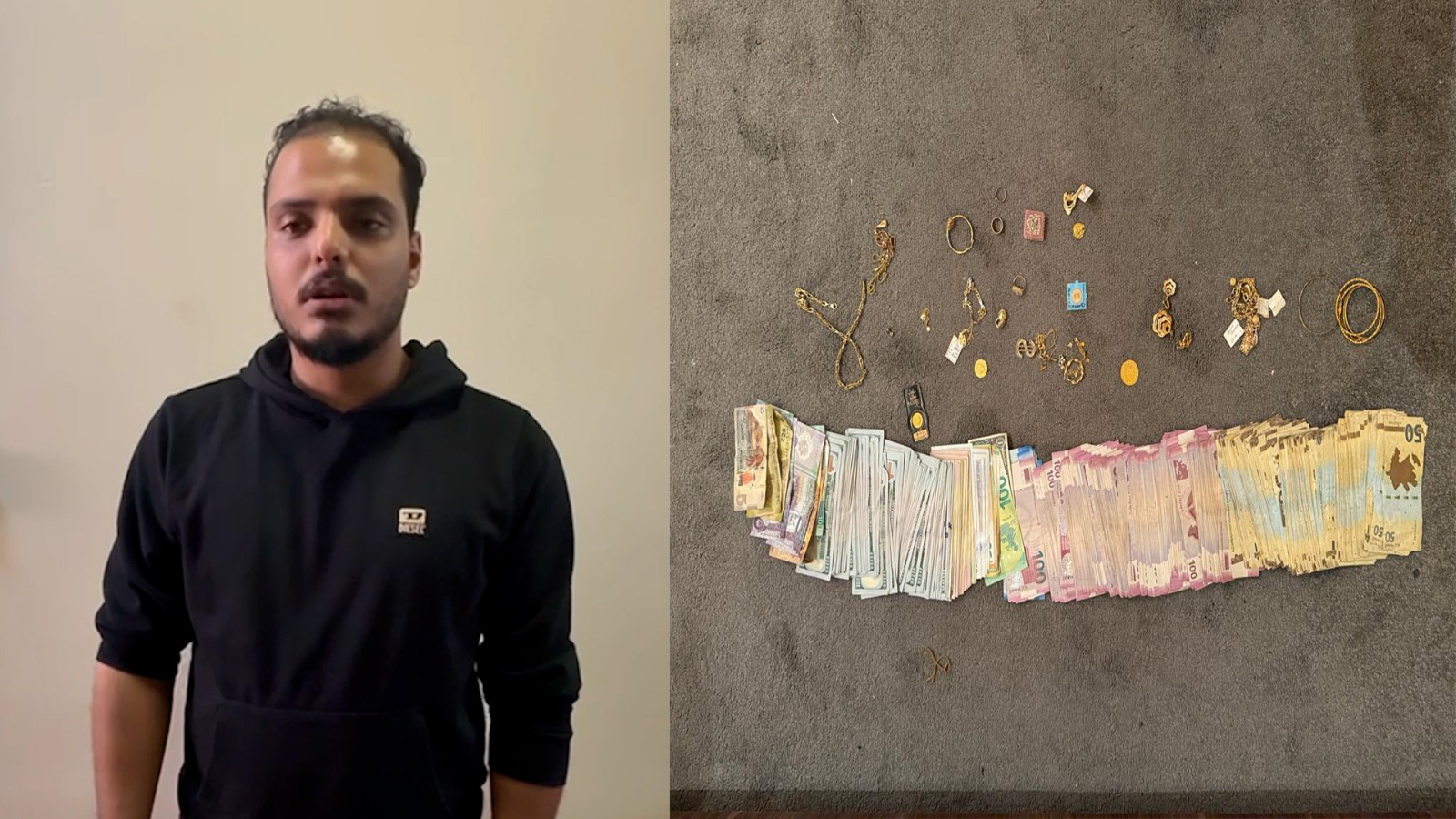 70 min manat və qızıl-zinət əşyaları oğurlayan şəxs saxlanılıb