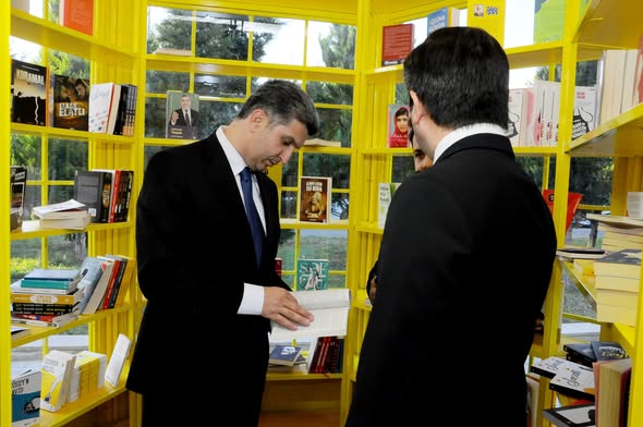 Göygöldə interaktiv kitab köşkü quraşdırıldı - FOTOLAR