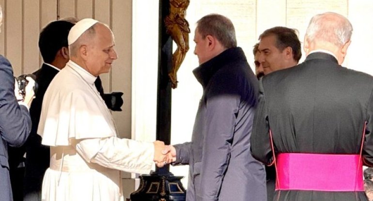 Ceyhun Bayramov Roma Papası ilə görüşüb