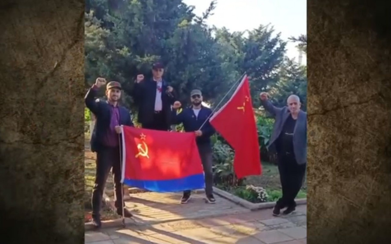 Bakıda SSRİ bayrağı qaldıranlar həbs edildilər