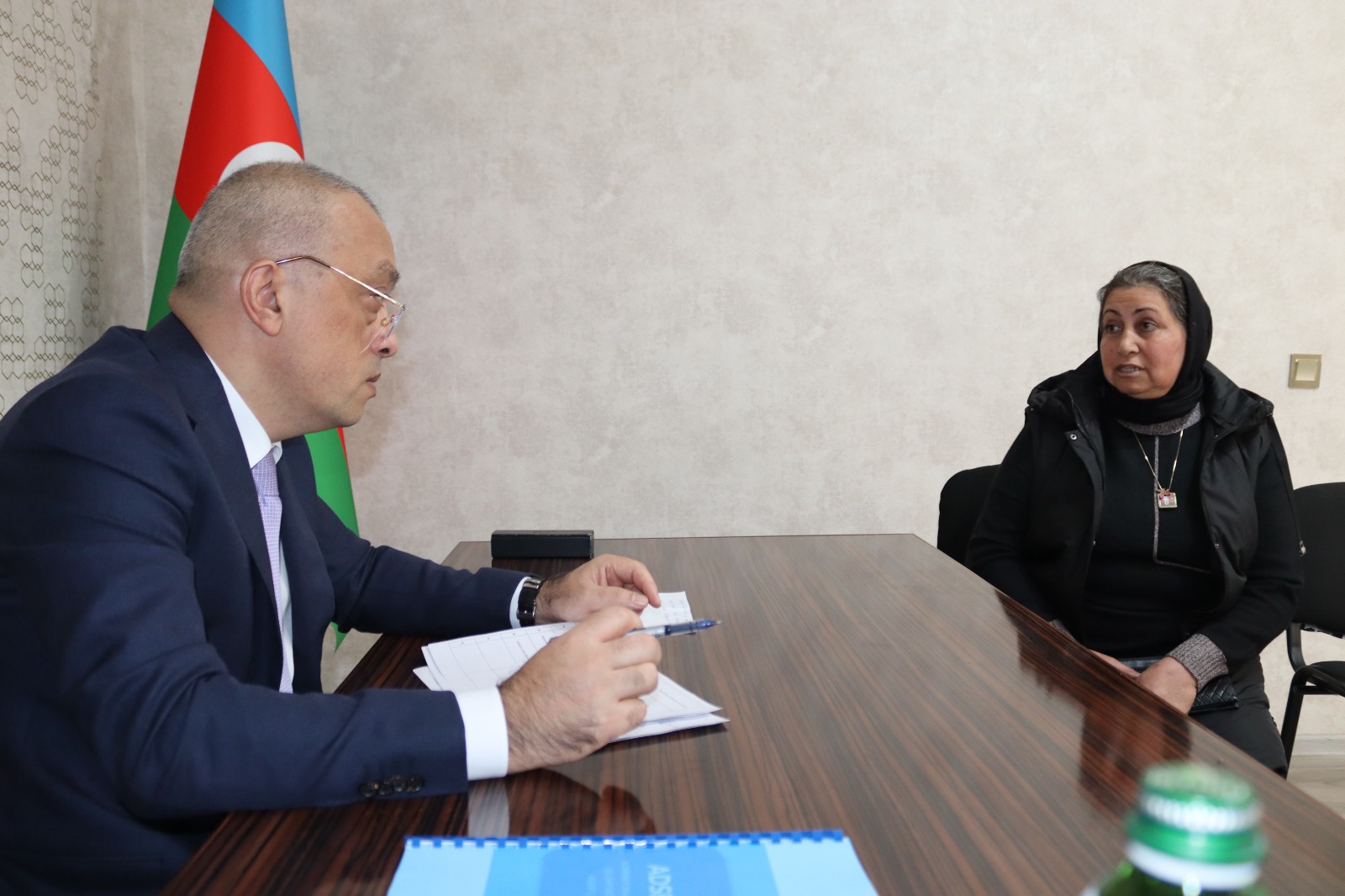 Zaur Mikayılov Yevlax rayonunda vətəndaşlarla görüşüb