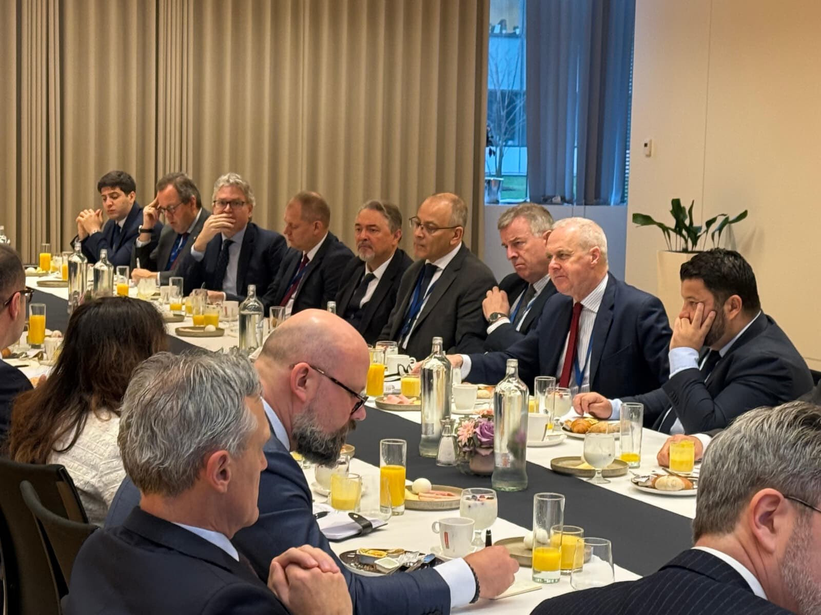 Hikmət Hacıyev NATO Baş Qərargahında blok rəhbərliyi ilə görüş keçirdi - FOTOLAR