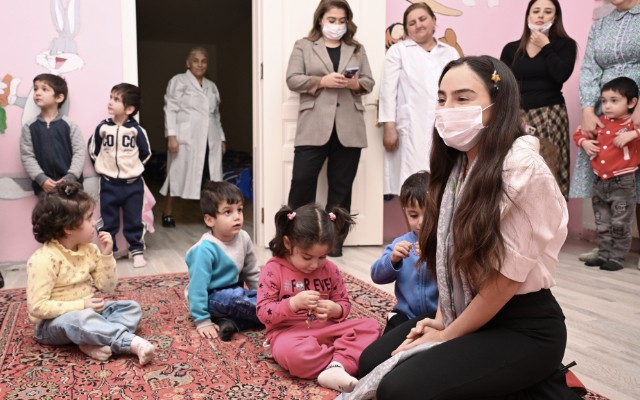 Leyla Əliyeva Vərəm Sanatoriyasını ziyarət etdi - FOTOLAR