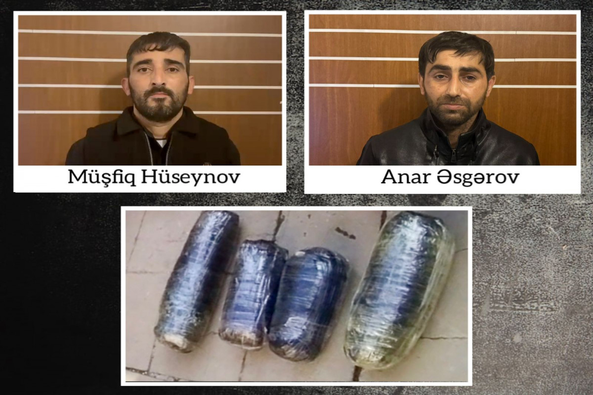 Salyanda 9 kq narkotik vasitə satmaq istəyən iki nəfəri saxlanılıb