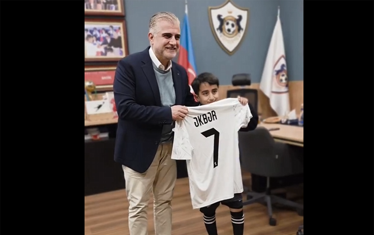 "Qarabağ" sevgisi ilə gündəm olan Əkbərin arzusu gerçəkləşdi - VİDEO