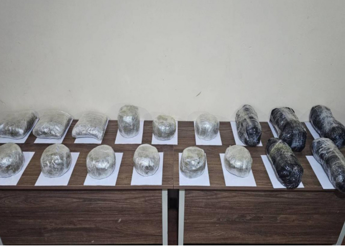 İrandan Azərbaycana 24 kq narkotik keçirilməsinin qarşısı alınıb