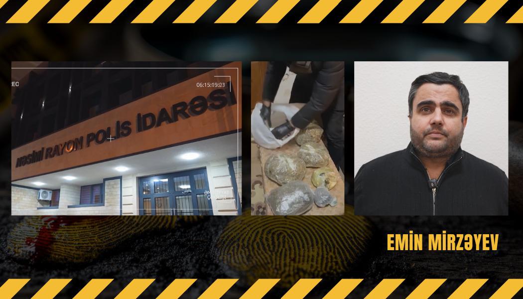 Bakıda saxlanılan narkokuryerdən 11 kq marixuana aşkarlandı - Əməliyyat görüntüləri