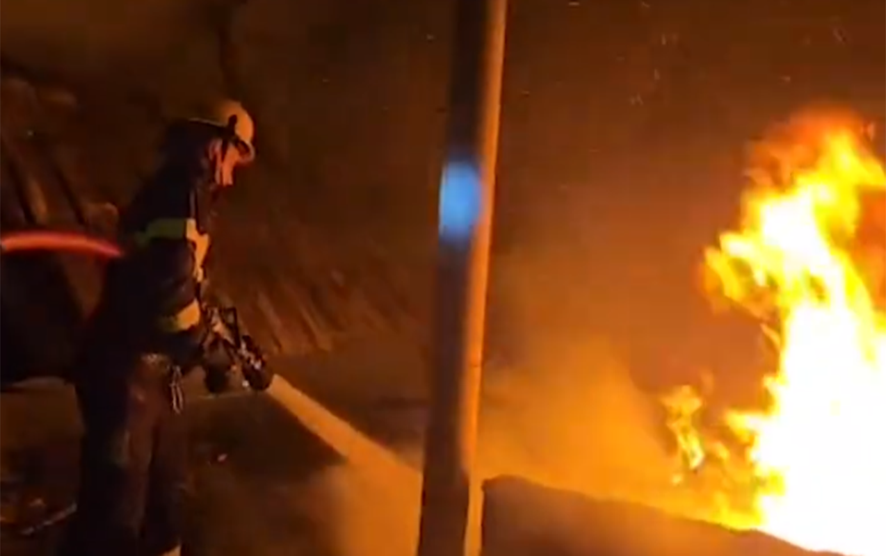 Maştağada obyektdə yanğın olub - VİDEO