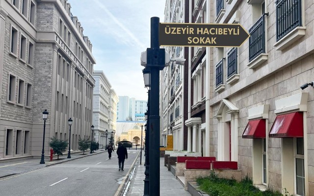 Ankarada bu küçəyə dahi Üzeyir Hacıbəylinin adı verilib - FOTOLAR