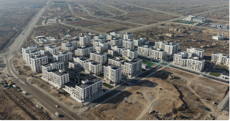 İlham Əliyev Ağdamda 2-ci yaşayış kompleksinin açılışında iştirak edib