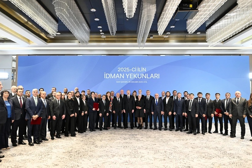 İlham Əliyev 2025-ci ilin idman yekunlarına həsr olunan mərasimdə iştirak edib