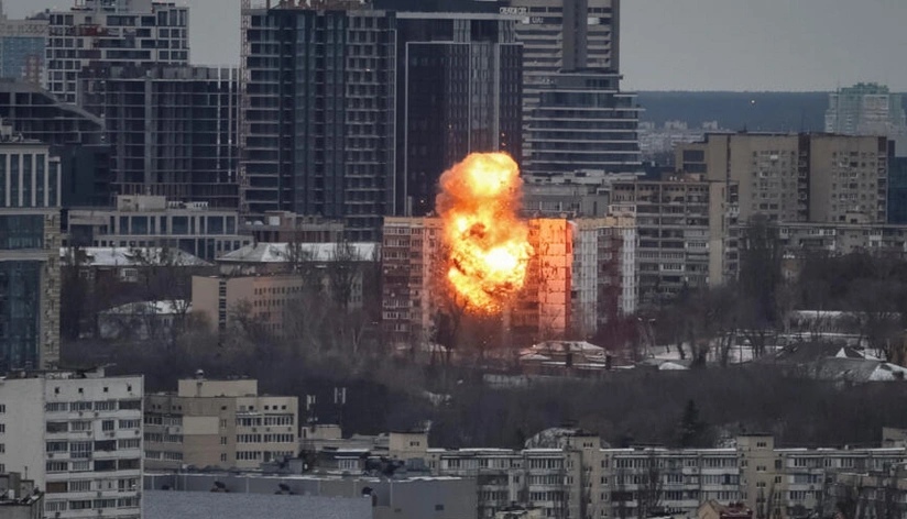 Rusiyanın Kiyevə hücumu nəticəsində iki nəfər ölüb, onlarla insan xəsarət alıb