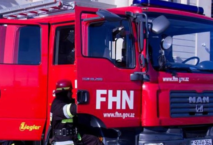 Bakıda restoranda yanğın olub