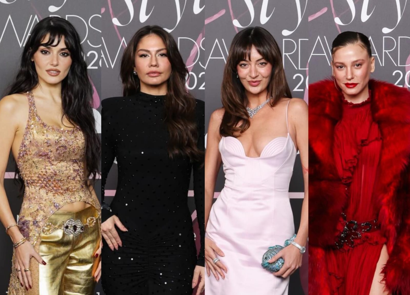 Türkiyəli ulduzlar qırmızı xalıda göz qamaşdırdı - FOTOLAR