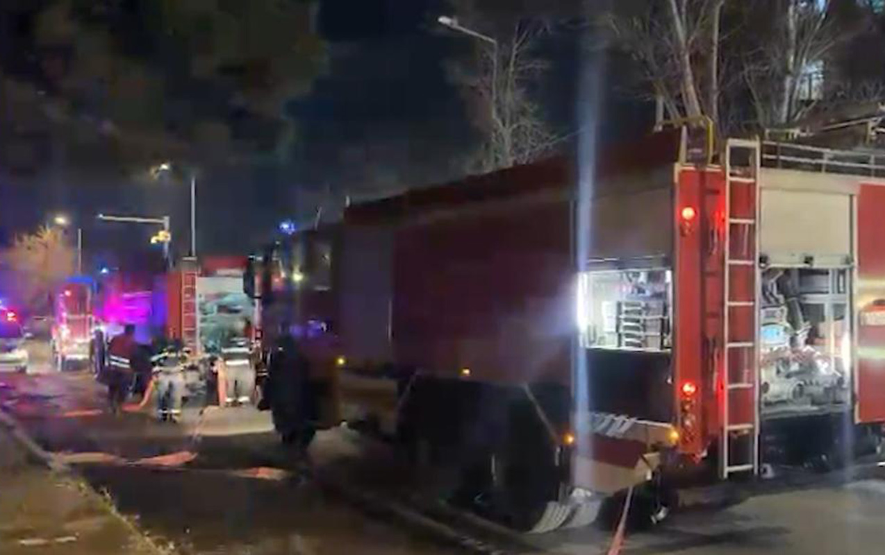 Bakıda binadakı yanğın söndürüldü