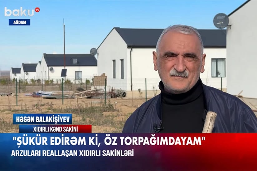 32 il sonra Ağdama qayıdan sakin: Şükür edirəm ki, öz torpağımdayam - VİDEO