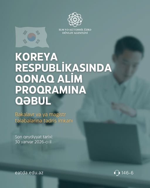 Kyungpook Milli Universitetində qonaq alim kimi tədris imkanı