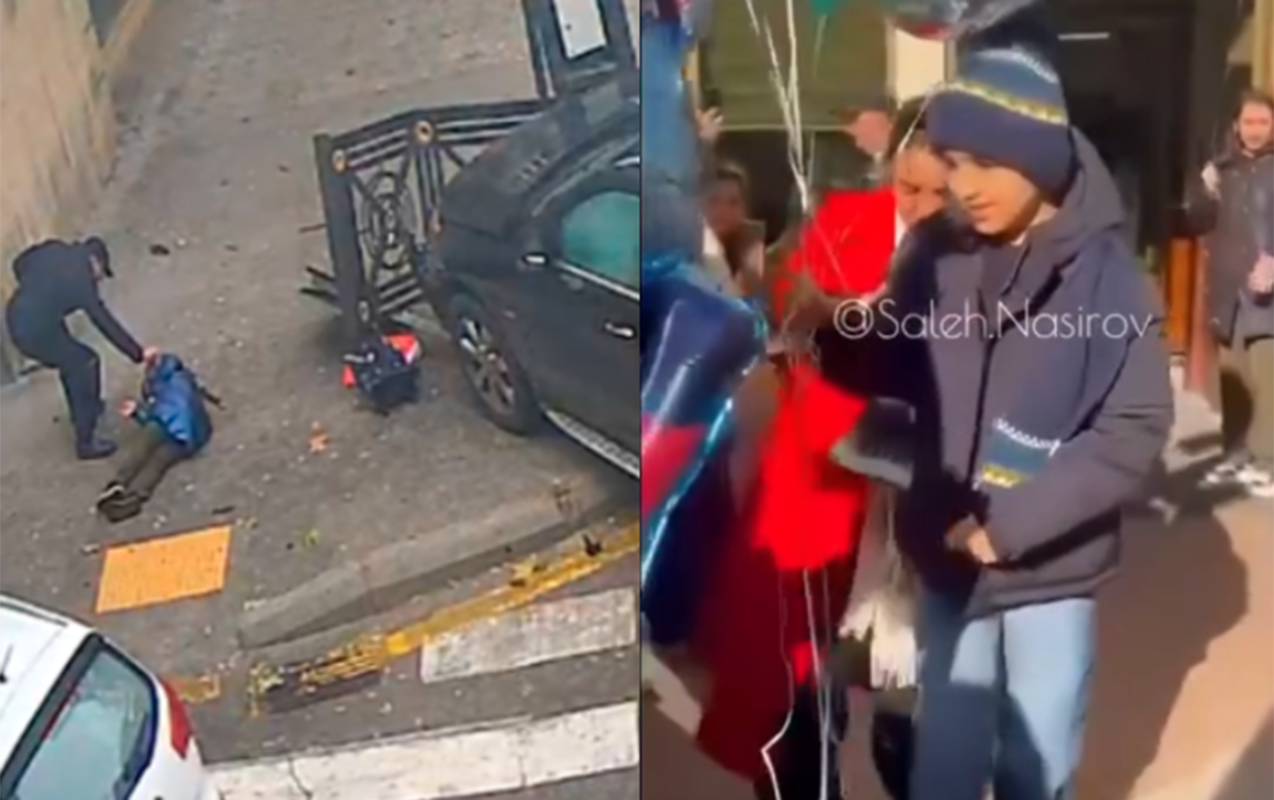 Üzərinə yol nişanı aşan Sərxan evə buraxıldı - VİDEO