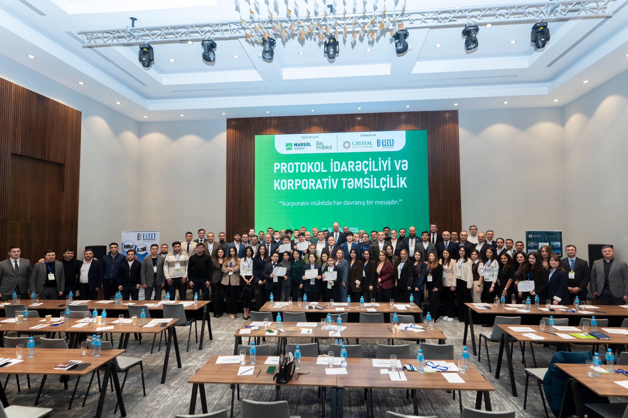 “Protokol İdarəçiliyi və Korporativ Təmsilçilik” mövzusunda peşəkar təlim proqramı keçirildi - FOTOLAR