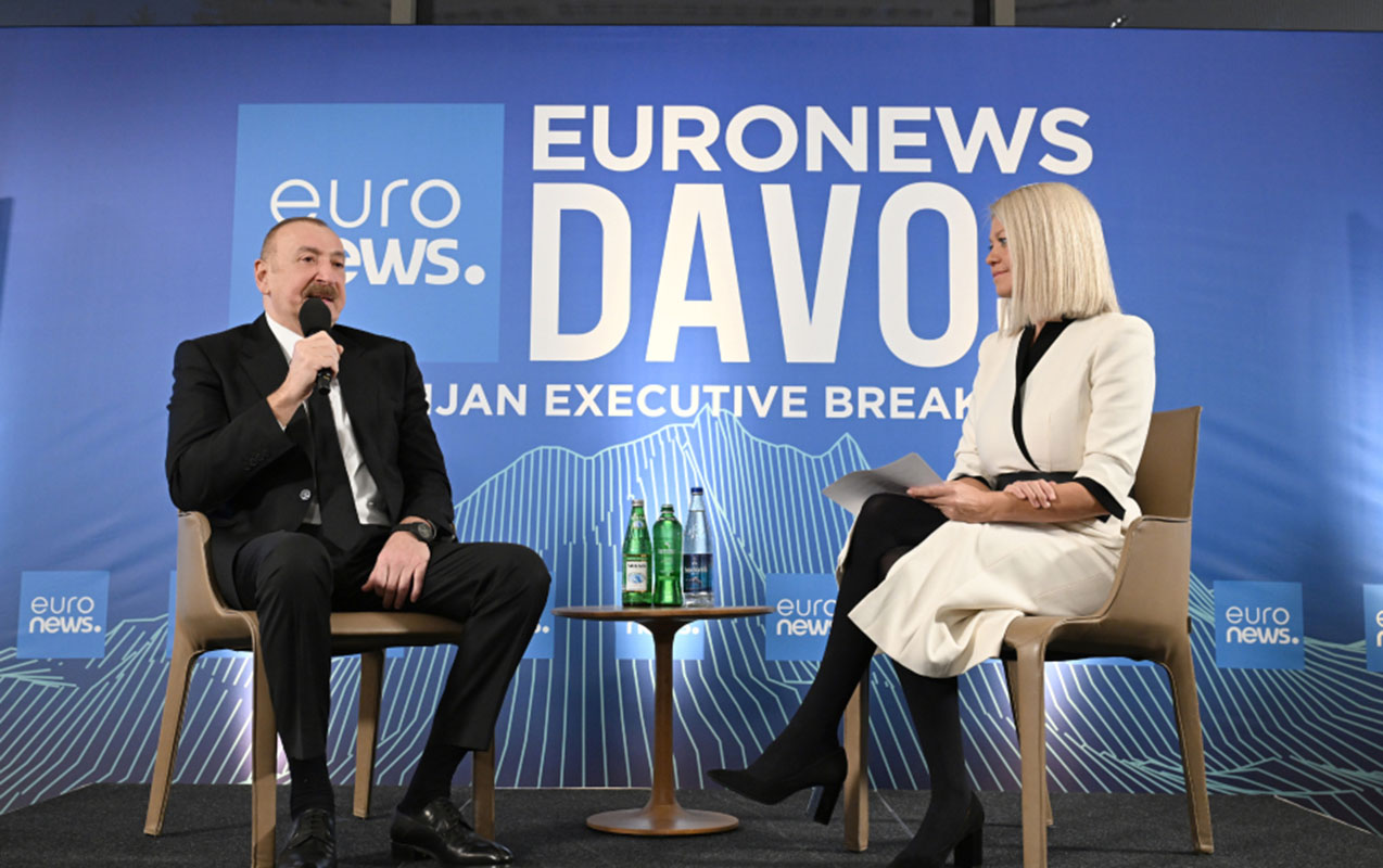 Prezidentin Davosda “Euronews”a müsahibəsinin - Tam mətn