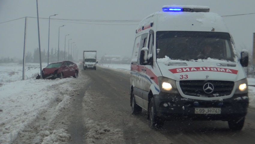 Qar Cəlilabad-Yardımlı yolunda problemlər yaradıb - VİDEO