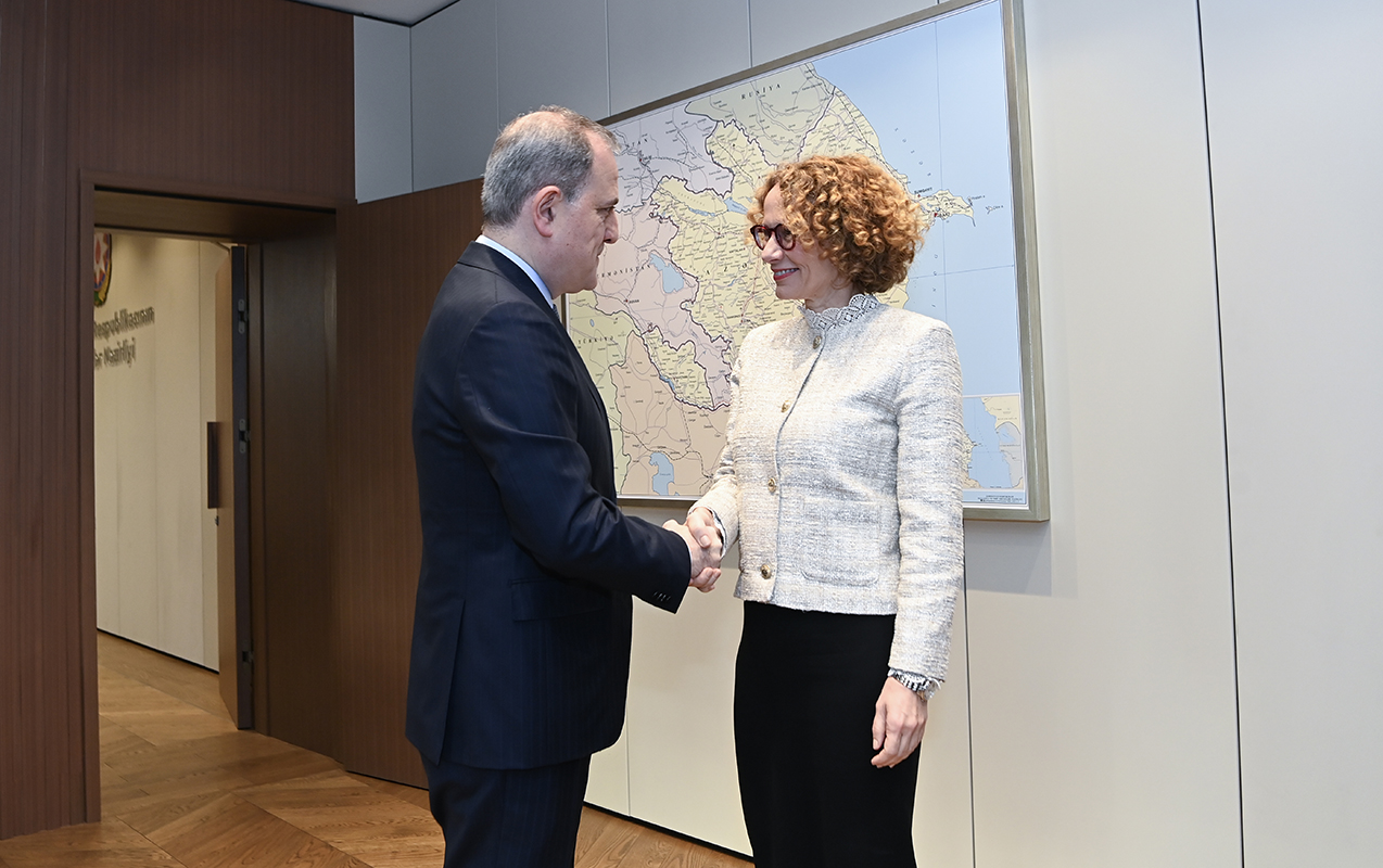 Ceyhun Bayramov NATO nümayəndəsi ilə görüşdü - Fotolar