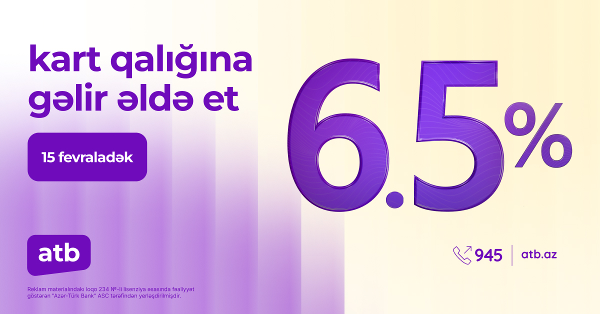 atb kartlarındakı qalıqlar üzrə faiz kampaniyası