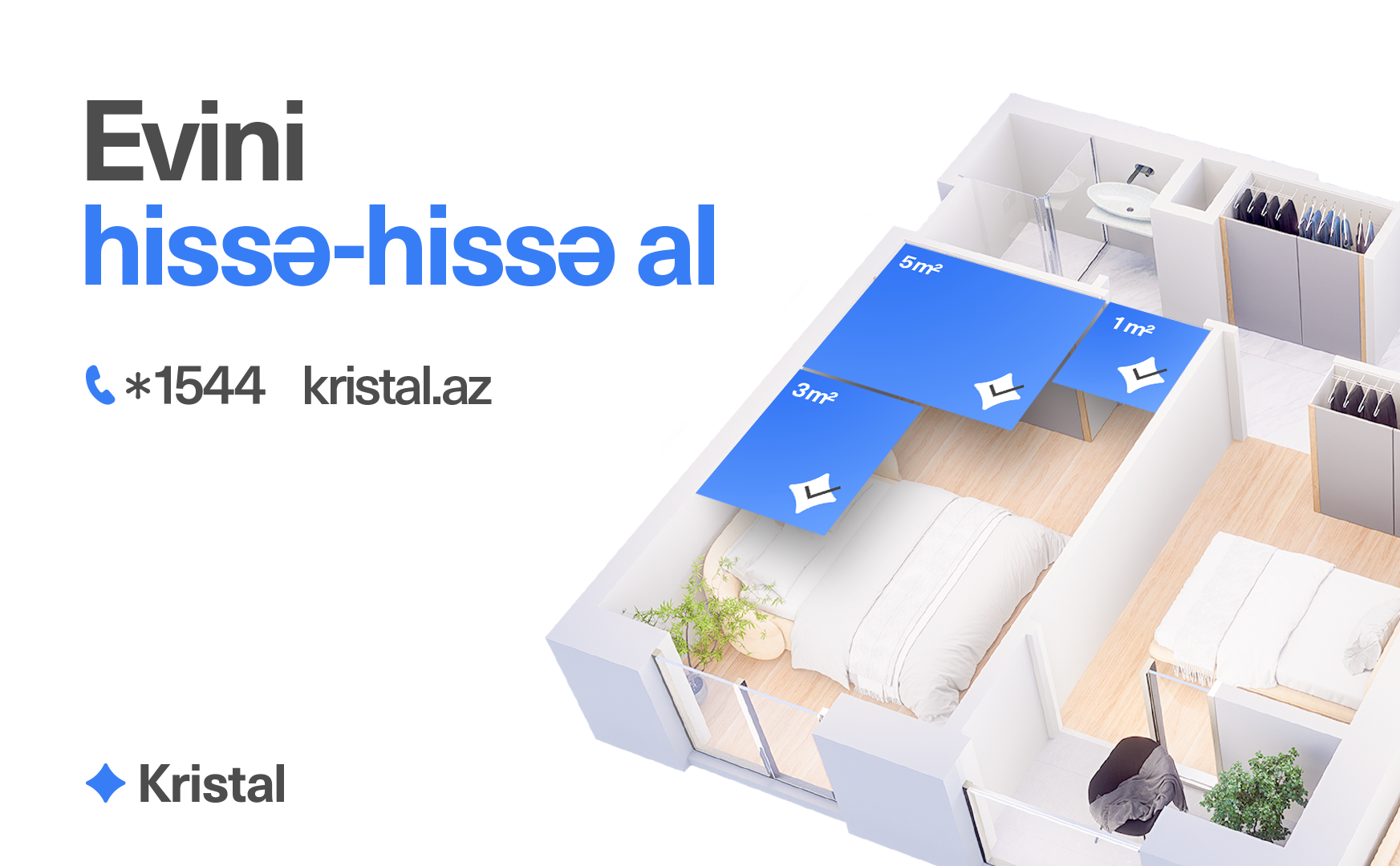 Aylıq öhdəlik yükü olmadan mənzil almaq mümkündür – “Kristal” yeni satış şərtləri açıqladı!