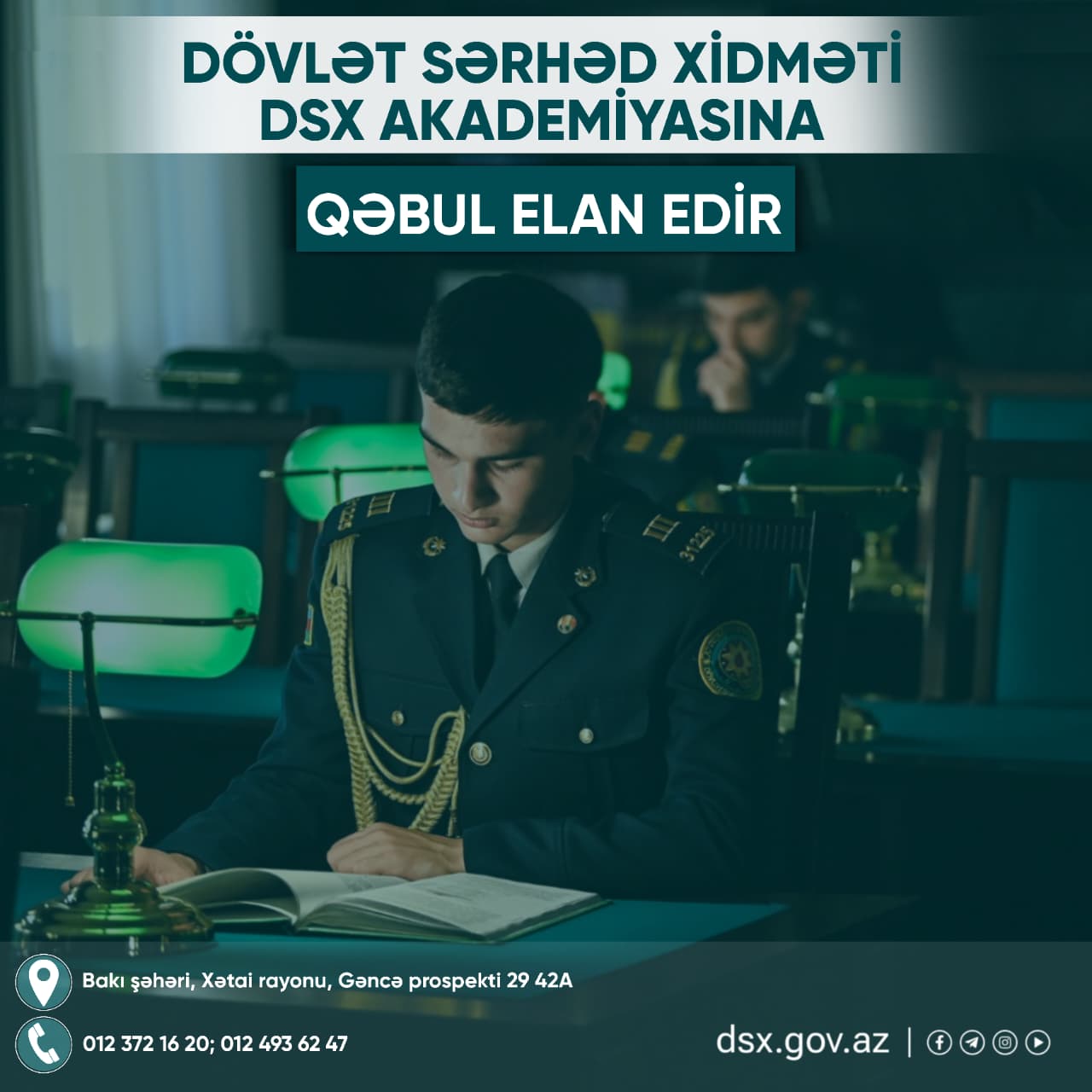 Dövlət Sərhəd Xidməti Akademiyaya qəbul elan edir