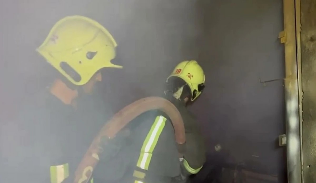 Azərbaycanda hotelin hamam və saunası yanıb