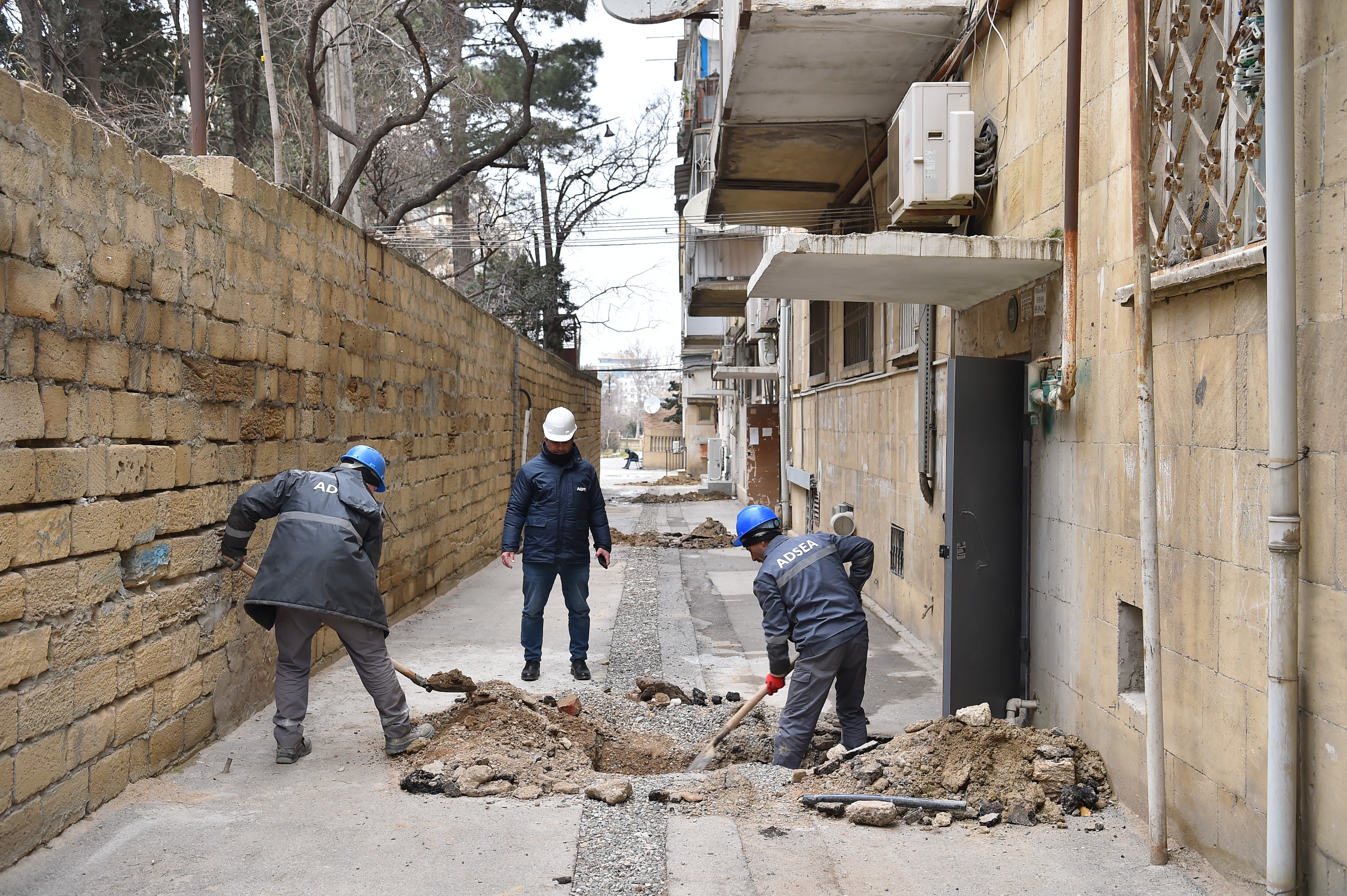 Bu küçədə 370 metr su xətti yenisi ilə əvəzləndi – VİDEO